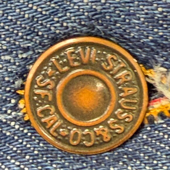 Vintage 1980s Winter Levi’s Jeans, Dark Denim with Red Flannel Lining, 27"x32" - Picture 7 of 16